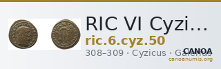 RIC VI Cyzicus 50 — CANOA