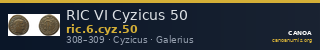 RIC VI Cyzicus 50 — CANOA