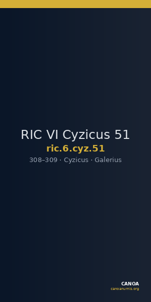 RIC VI Cyzicus 51 — CANOA