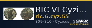 RIC VI Cyzicus 55 — CANOA
