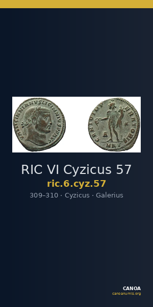 RIC VI Cyzicus 57 — CANOA