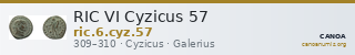 RIC VI Cyzicus 57 — CANOA