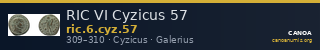 RIC VI Cyzicus 57 — CANOA