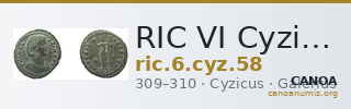 RIC VI Cyzicus 58 — CANOA
