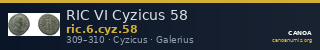 RIC VI Cyzicus 58 — CANOA