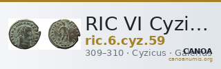 RIC VI Cyzicus 59 — CANOA