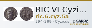 RIC VI Cyzicus 5a — CANOA