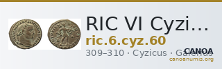 RIC VI Cyzicus 60 — CANOA