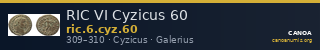 RIC VI Cyzicus 60 — CANOA