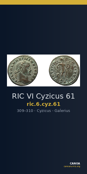 RIC VI Cyzicus 61 — CANOA