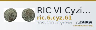 RIC VI Cyzicus 61 — CANOA