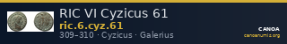 RIC VI Cyzicus 61 — CANOA