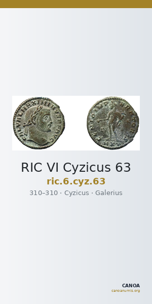 RIC VI Cyzicus 63 — CANOA