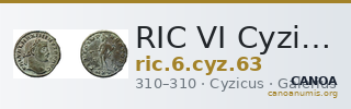 RIC VI Cyzicus 63 — CANOA