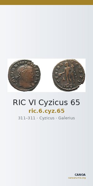 RIC VI Cyzicus 65 — CANOA