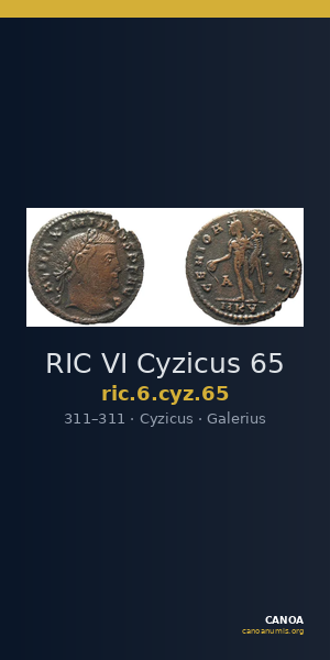 RIC VI Cyzicus 65 — CANOA