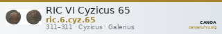 RIC VI Cyzicus 65 — CANOA