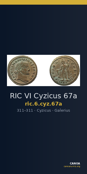 RIC VI Cyzicus 67a — CANOA