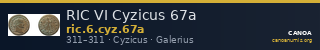 RIC VI Cyzicus 67a — CANOA