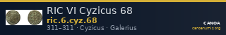 RIC VI Cyzicus 68 — CANOA