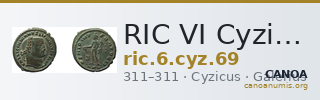 RIC VI Cyzicus 69 — CANOA