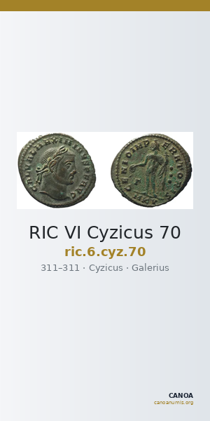 RIC VI Cyzicus 70 — CANOA