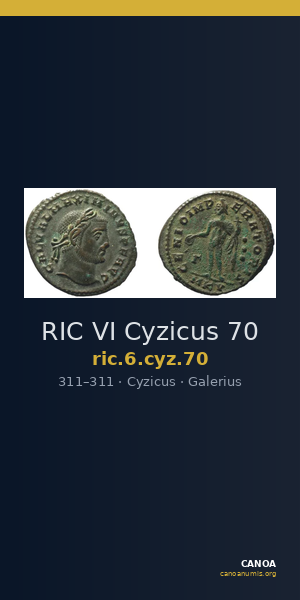 RIC VI Cyzicus 70 — CANOA