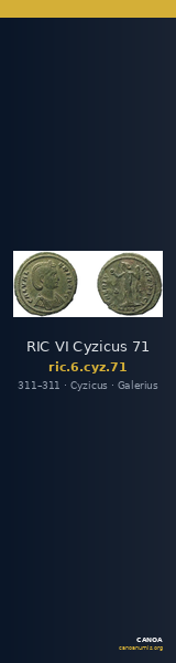 RIC VI Cyzicus 71 — CANOA