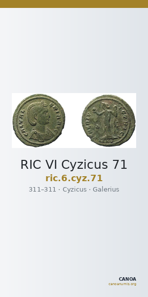 RIC VI Cyzicus 71 — CANOA