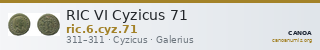 RIC VI Cyzicus 71 — CANOA