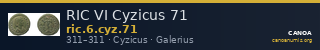 RIC VI Cyzicus 71 — CANOA