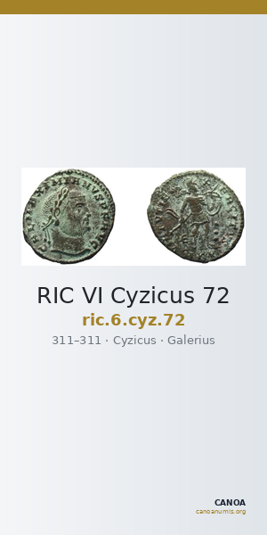 RIC VI Cyzicus 72 — CANOA