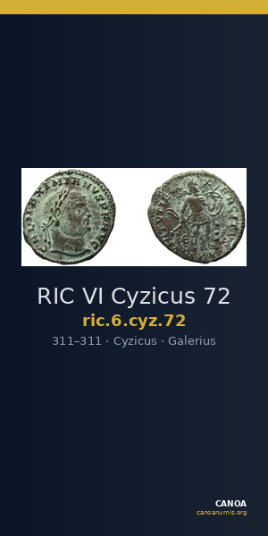 RIC VI Cyzicus 72 — CANOA
