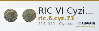 RIC VI Cyzicus 73 — CANOA