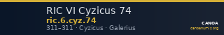 RIC VI Cyzicus 74 — CANOA