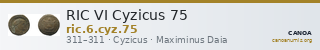 RIC VI Cyzicus 75 — CANOA