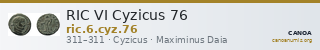 RIC VI Cyzicus 76 — CANOA