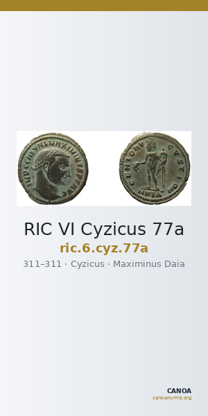 RIC VI Cyzicus 77a — CANOA