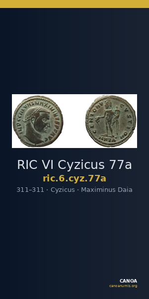 RIC VI Cyzicus 77a — CANOA
