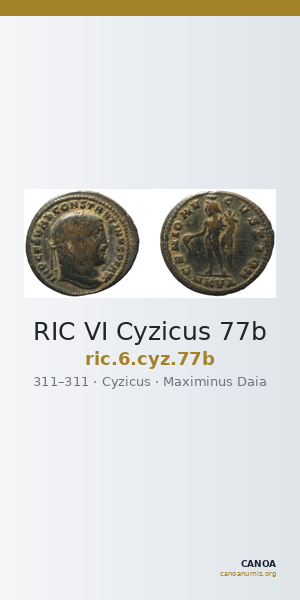 RIC VI Cyzicus 77b — CANOA