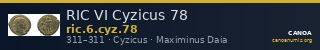 RIC VI Cyzicus 78 — CANOA