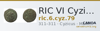 RIC VI Cyzicus 79 — CANOA