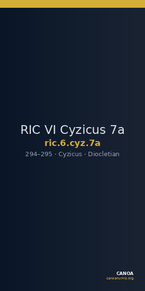 RIC VI Cyzicus 7a — CANOA