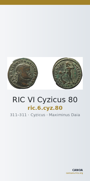 RIC VI Cyzicus 80 — CANOA