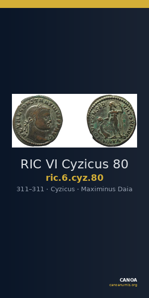 RIC VI Cyzicus 80 — CANOA