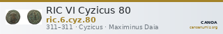 RIC VI Cyzicus 80 — CANOA