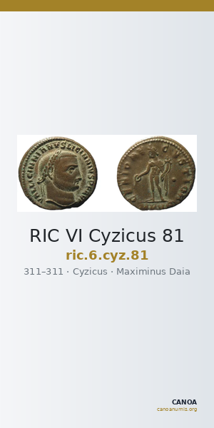 RIC VI Cyzicus 81 — CANOA