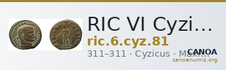 RIC VI Cyzicus 81 — CANOA