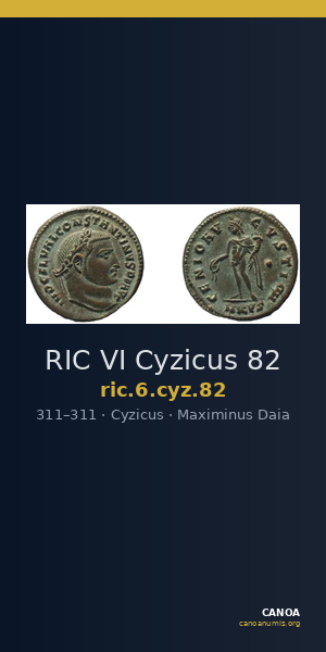RIC VI Cyzicus 82 — CANOA