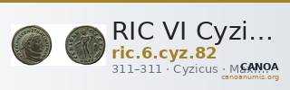 RIC VI Cyzicus 82 — CANOA